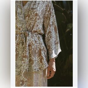 Natalie Martin Saylor Kimono Wrap Silk Top size small new WOT